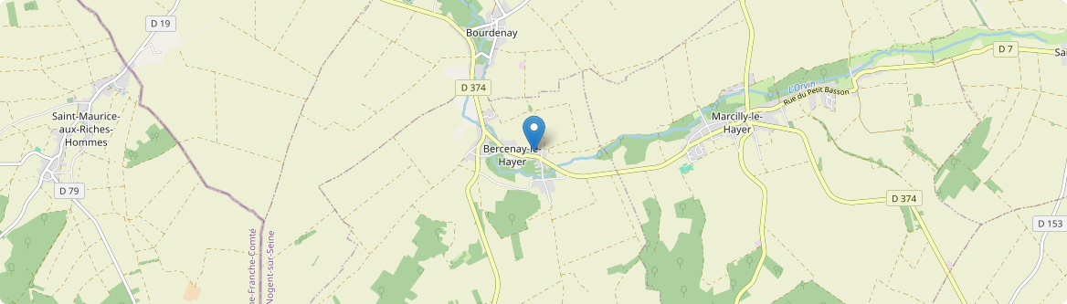 Bercenay-le-Hayer - Carte
