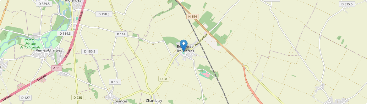 Berchères-les-Pierres - Carte
