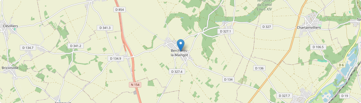 Berchères-Saint-Germain - Carte