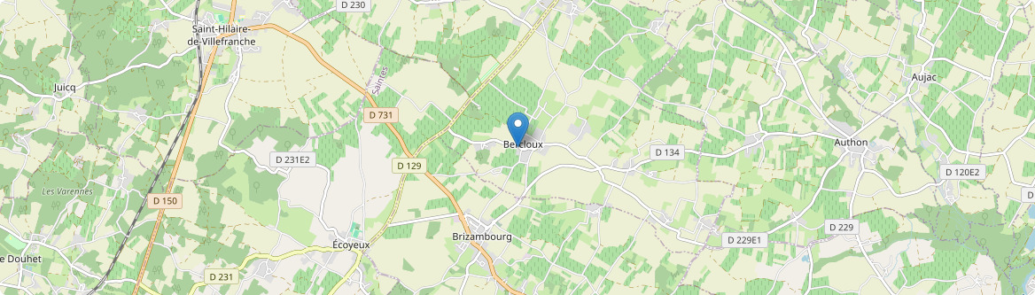 Bercloux - Carte