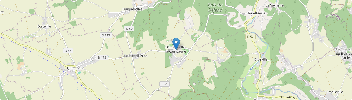 Bérengeville-la-Campagne - Carte