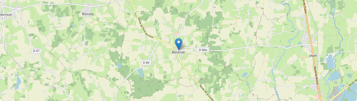 Béréziat - Carte