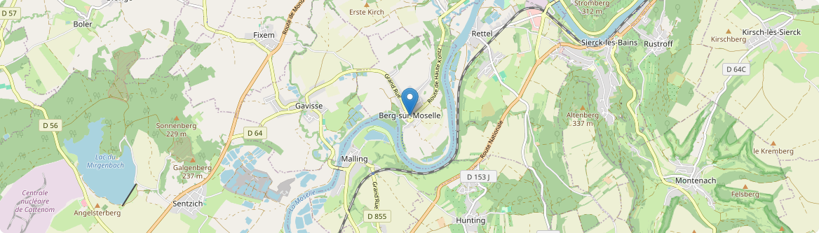 Berg-sur-Moselle - Carte