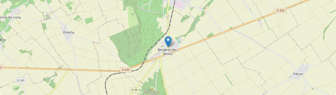 Bergères-lès-Vertus - Carte