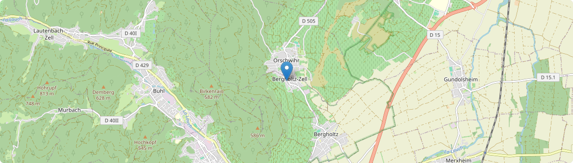 Bergholtzzell - Carte
