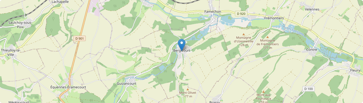 Bergicourt - Carte