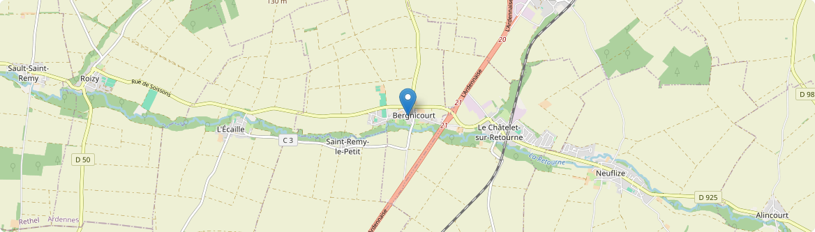 Bergnicourt - Carte