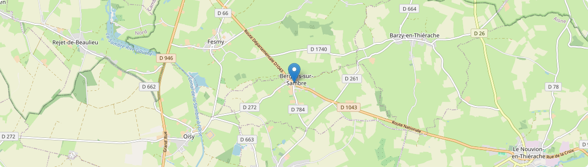Bergues-sur-Sambre - Carte
