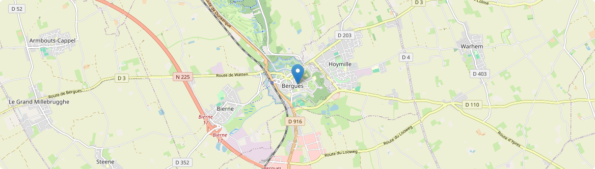 Bergues - Carte