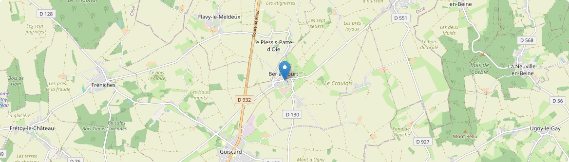 Berlancourt - Carte