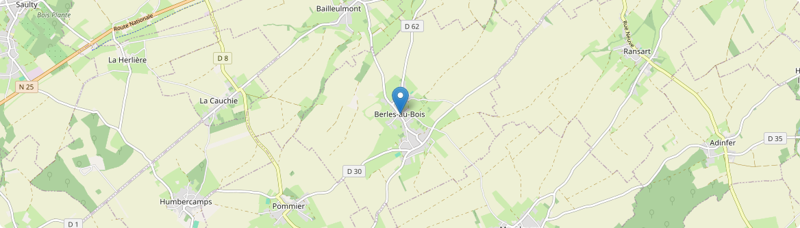 Berles-au-Bois - Carte