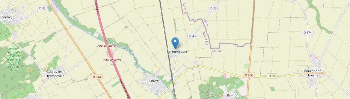 Berméricourt - Carte