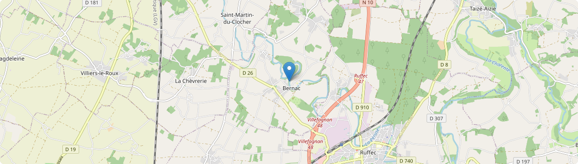 Bernac - Carte
