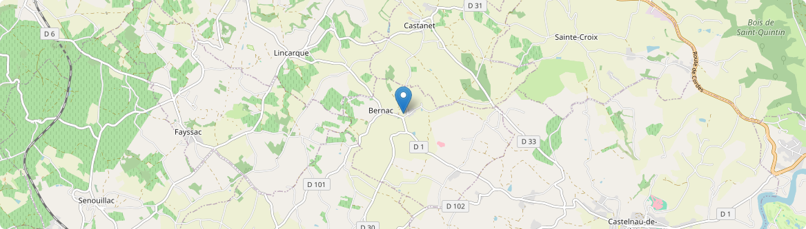 Bernac - Carte