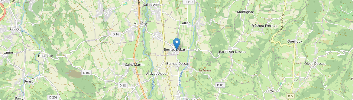 Bernac-Debat - Carte