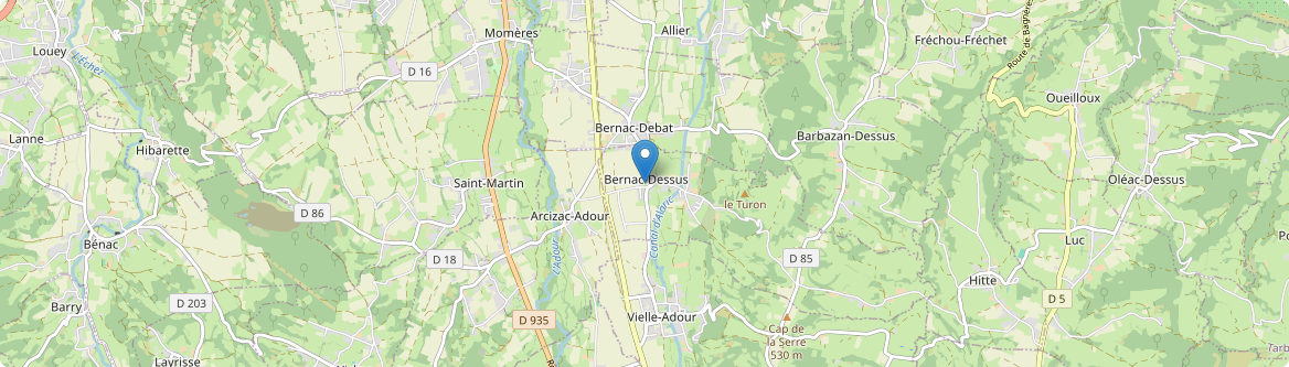 Bernac-Dessus - Carte