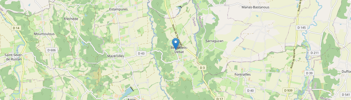 Bernadets-Debat - Carte