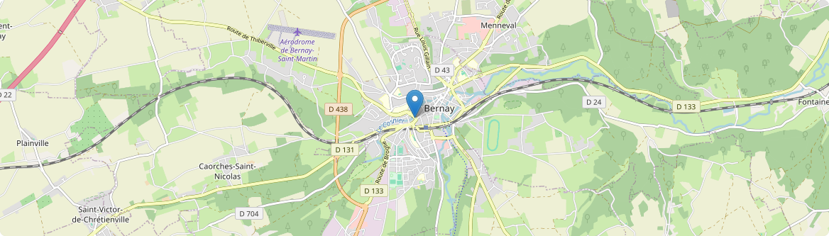 Bernay - Carte