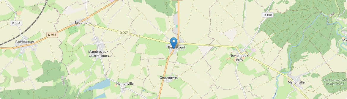 Bernécourt - Carte