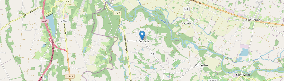 Bernède - Carte
