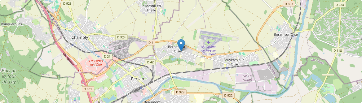 Bernes-sur-Oise - Carte