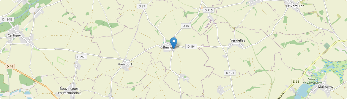 Bernes - Carte