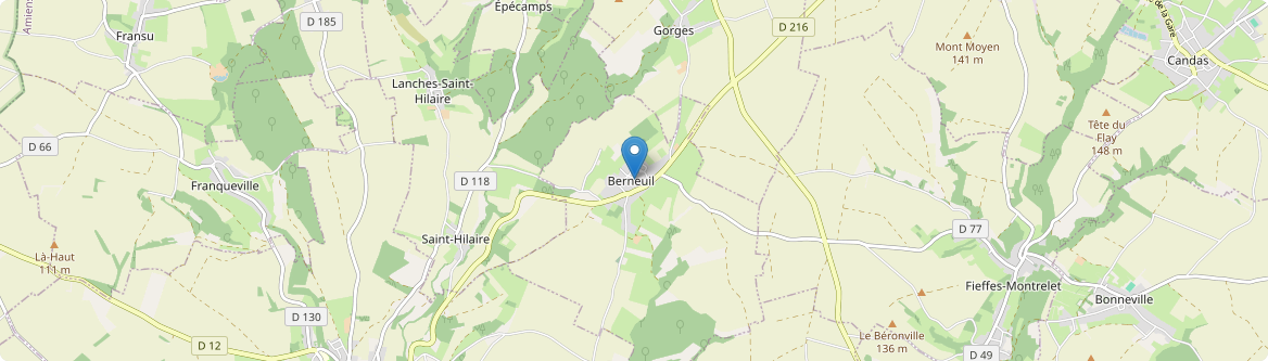 Berneuil - Carte