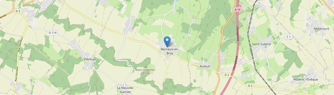 Berneuil-en-Bray - Carte