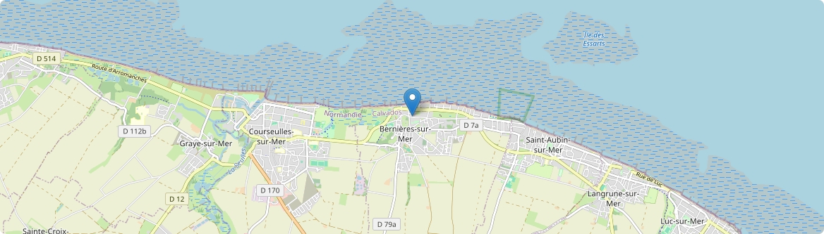 Bernières-sur-Mer - Carte