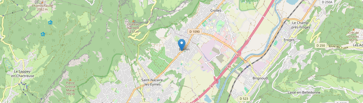 Bernin - Carte