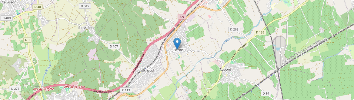 Bernis - Carte