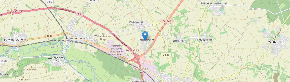 Bernolsheim - Carte