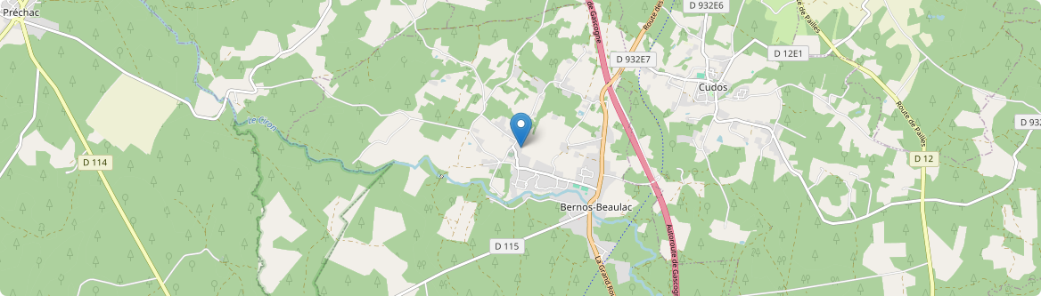 Bernos-Beaulac - Carte