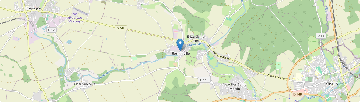 Bernouville - Carte