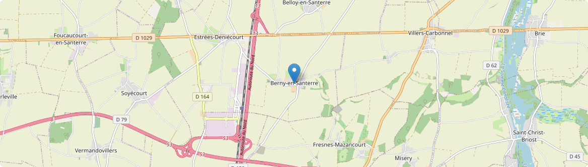 Berny-en-Santerre - Carte