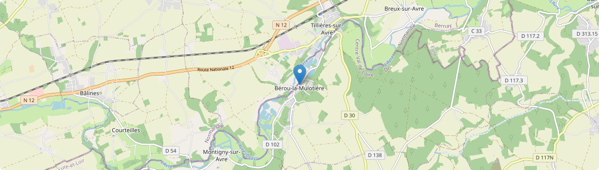 Bérou-la-Mulotière - Carte
