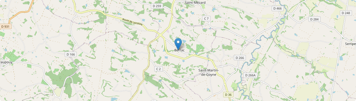 Berrac - Carte