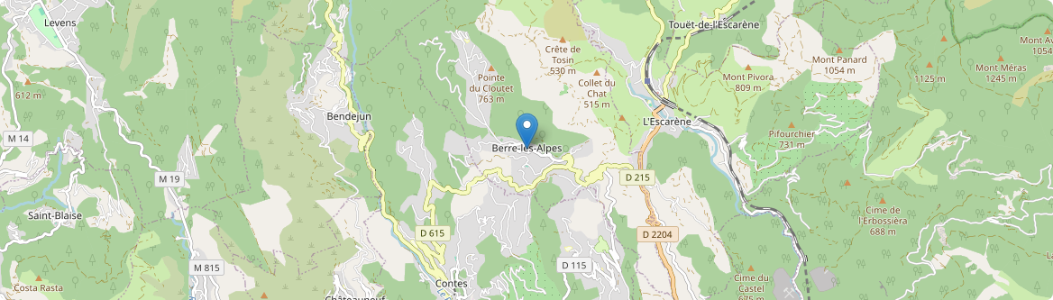 Berre-les-Alpes - Carte