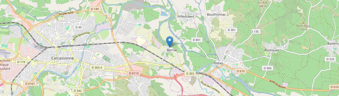 Berriac - Carte
