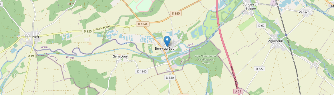 Berry-au-Bac - Carte