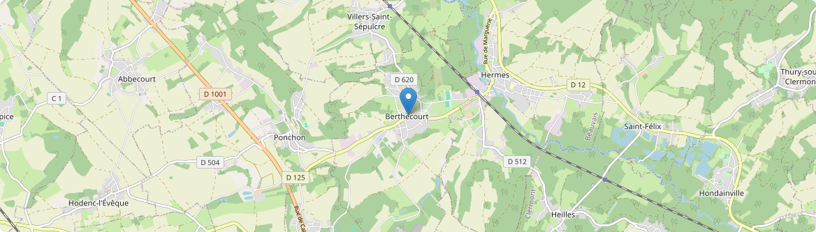 Berthecourt - Carte