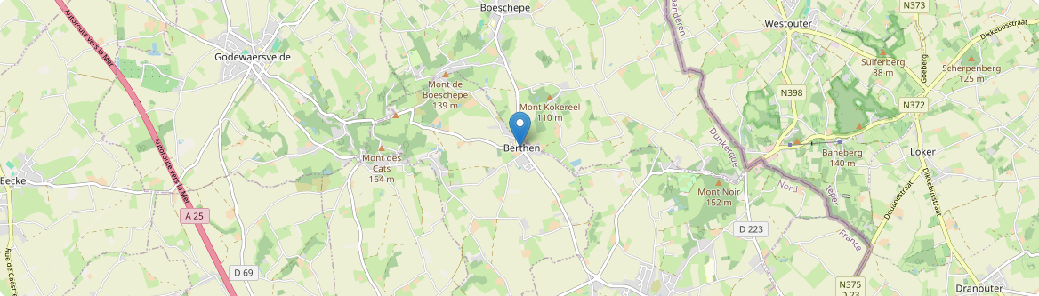 Berthen - Carte