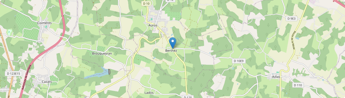 Berthez - Carte