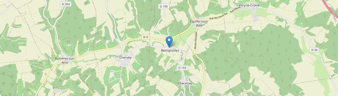 Bertignolles - Carte
