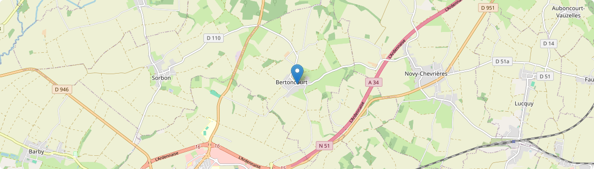 Bertoncourt - Carte