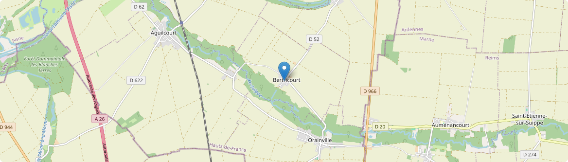 Bertricourt - Carte