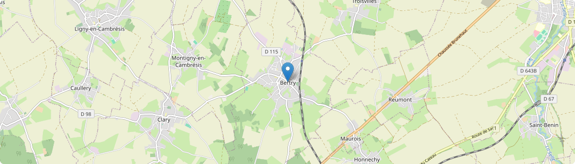 Bertry - Carte