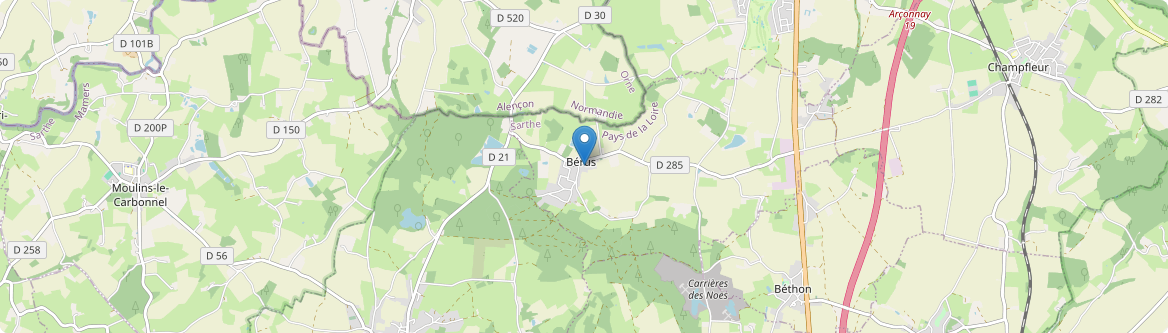 Bérus - Carte