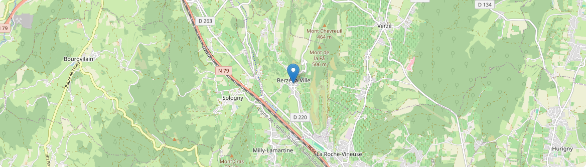 Berzé-la-Ville - Carte