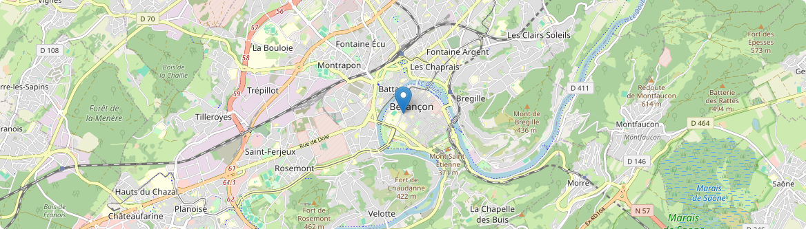 Besançon - Carte